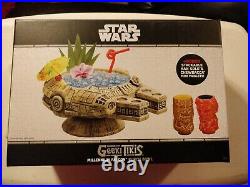 Geeki Tiki Star Wars Millennium Falcon Han Solo Chewbacca Tiki Mug Set In Hand