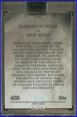 HARRISON FORD Autograph /40 Star Wars Stellar Auto SEALED Han Solo INDIANA JONES