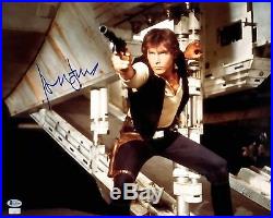 HARRISON FORD Signed STAR WARS Han Solo 16x20 Photo Beckett BAS #A12105