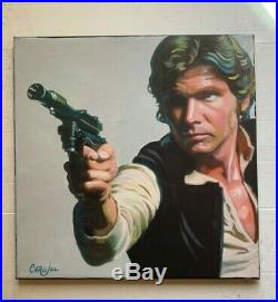 Han Solo Star Wars 18x 18 Pop Art Painting Chris Cargill