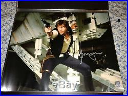 Harrison Ford Star Wars A New Hope 16x20 Signed Topps Photo OPX Official Pix