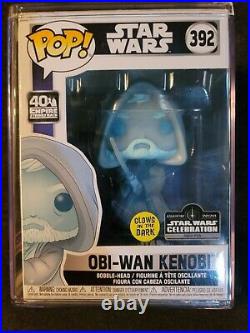 Holographic GITD Obi-Wan Kenobi Funko Pop Star Wars Celebration LE 3000