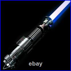 Hot Star Wars Luke Skywalker Lightsaber Silver Metal 16 Colors RGB Light Replica