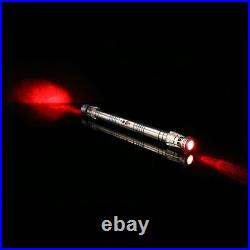 Hot Star Wars Replica Lightsaber Darth Maul Cosplay Silver Metal Red Light Prop