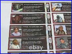 Japan Star Wars Celebration (2007) Offical Pix Autograph Ticket Set (Pg 109B)