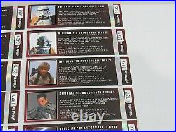Japan Star Wars Celebration (2007) Offical Pix Autograph Ticket Set (Pg 109B)