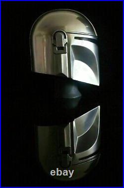 LARP Steel Mandalorian Helmet With Liner and Chin Strap Star Wars Helmet Replica