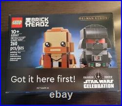 LEGO Brickheadz Obi-Wan Darth Vader Star Wars Celebration Anaheim 2022 IN HAND