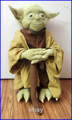 Life Size 26 Inch Star Wars Yoda Standing Plush Pepsi KMart Promo RARE
