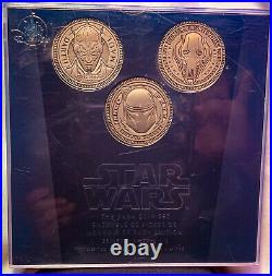 Limited Release Star Wars Saga Coin Set, 1-3/4 Diam 1-3 Series COMPLETE SET