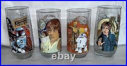 Lot Of 14 Vintage Star Wars Glass Cups (1977,1980,1983)