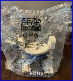 Lot of 12 Star Wars Collector Cup Toppers. 9 Of 12 In Original Packaging Lot of 12 Star Wars Collector Cup Toppers. 9 Of 12 In Original Packaging