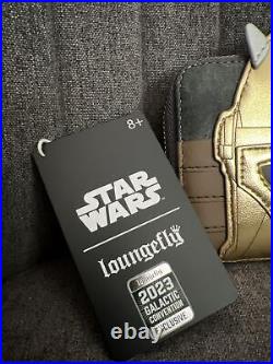 Loungefly Mandalorian Armorer Wallet Star Wars Celebration Exclusive mint withtags