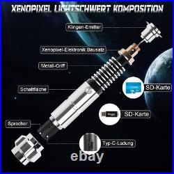 Luke Lightsaber RGB Dueling Cosplay Metal Smooth Swing Star Wars Replica Saber Luke Lightsaber RGB Dueling Cosplay Metal Smooth Swing Star Wars Replica Saber
