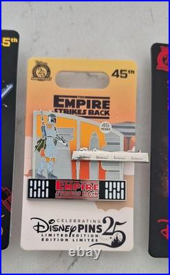 MAY 4TH Star Wars Episode III & The Empire Strikes Back Exclusive 3 PINS BUNDLE