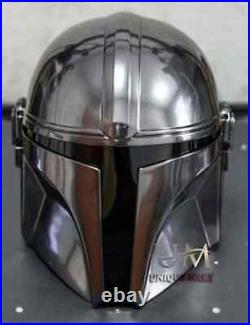 Mandalorian 18 Guage Steel Star Wars Boba Fatt Mandalorian Medieval Helmet