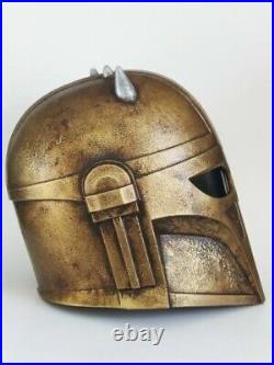 Mandalorian Armorer Helmet Custom Star Wars Prop Wearable Vintage Look Replica