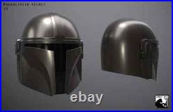 Mandalorian Helmet Star Wars Helmet Steel Halloween Helmet With Liner and Chin