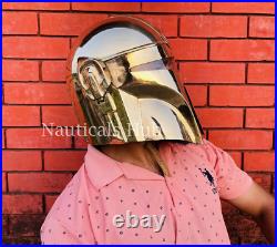 Mandalorian Helmet Star Wars Wearable Boba fett Helmet Collectible Gold Edition