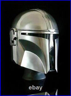 Mandalorian Medieval Star Wars Boba Fatt Mandalorian Helmet 18 Gage Steel Gift