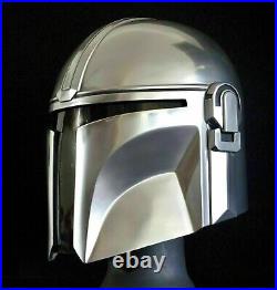 Mandalorian Medieval Star Wars Boba Fatt Mandalorian Helmet 18 Gage Steel Gift