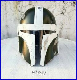Mandalorian Star Wars B/W helmet detailed wearable Replica Fully Wearable helm