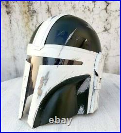Mandalorian Star Wars B/W helmet detailed wearable Replica Fully Wearable helm