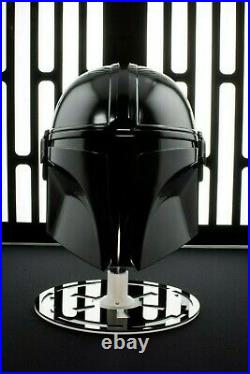 Mandalorian Star Wars black helmet detailed wearable Replica Fully Wearable helm