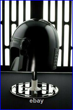 Mandalorian Star Wars black helmet detailed wearable Replica Fully Wearable helm
