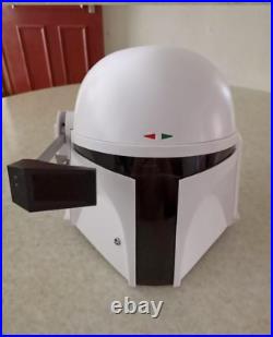 Mandalorian Steel White Helmet Star Wars White Larp Seriers