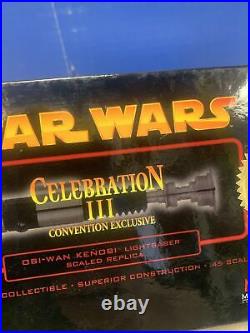 Master Replicas Obi-Wan Kenobi Star Wars LIGHTSABER. 45 SW-323 Celebration III