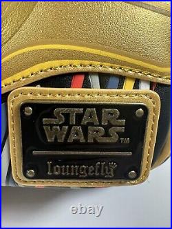 NEW! Loungefly C3PO Backpack Star Wars Galatic Convention Celebration 2022 Tags