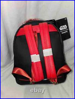 NEW Loungefly Star Wars Darth Maul Mini Backpack Black Red 25th Anniversary