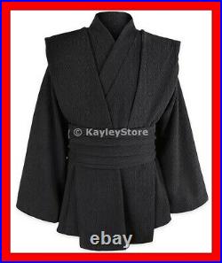 NEW Star Wars Galaxys Edge Adult Jedi Black Tunic Cosplay Costume Size 2XL/3XL