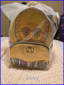 New Loungefly Star Wars C-3PO Mini Backpack Cosplay Star Wars NWT