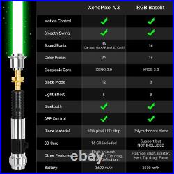 Obi-Wan SE Lightsaber Star Wars Replica Saber Heavy Dueling APP Control DHL