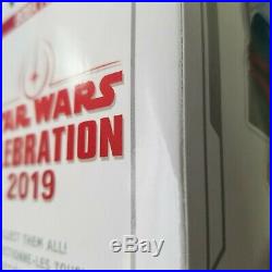 Official Star Wars Celebration 2019 Funko Pop! Blue Chrome Boba Fett