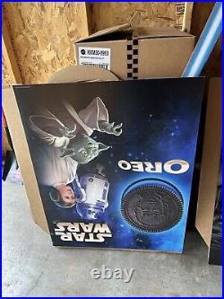 Oreo Star Wars Store Display Standees Luke Skywalker & Darth Vader