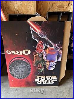 Oreo Star Wars Store Display Standees Luke Skywalker & Darth Vader