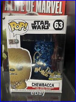 PETER MAYHEW SIGNED Funko Pop! Star Wars Celebration 2019 Chewbacca # 63