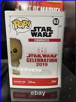 PETER MAYHEW SIGNED Funko Pop! Star Wars Celebration 2019 Chewbacca # 63