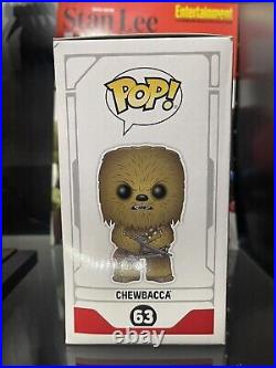 PETER MAYHEW SIGNED Funko Pop! Star Wars Celebration 2019 Chewbacca # 63