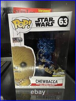 PETER MAYHEW SIGNED Funko Pop! Star Wars Celebration 2019 Chewbacca # 63