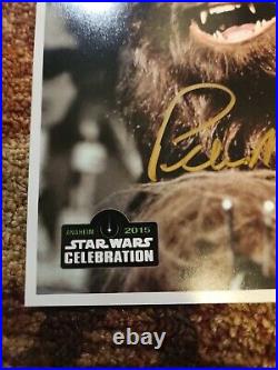 Peter mayhew Anaheim 2015 Star Wars Celebration Autograph! Withframe