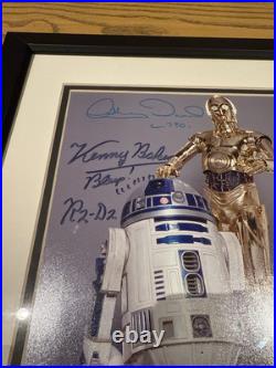 R2D2 And C-3PO Signed Picture Star Wars