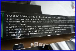 RARE 2007 Master Replicas Force FX Yoda Light saber collectable Wth original box