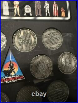 RARE 2007 Star Wars Celebration Europe Collecting Track Medallion Framed Set