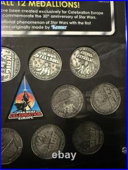 RARE 2007 Star Wars Celebration Europe Collecting Track Medallion Framed Set