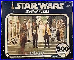RARE / ERROR 1977 Star Wars Victory Celebration 500pc Jigsaw Puzzle 40150 Kenner