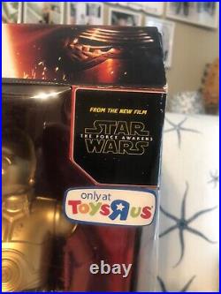 RARE NIB STAR WARS C-3PO Force Awakens Interactive ROBOTIC Droid 16 Thinkway